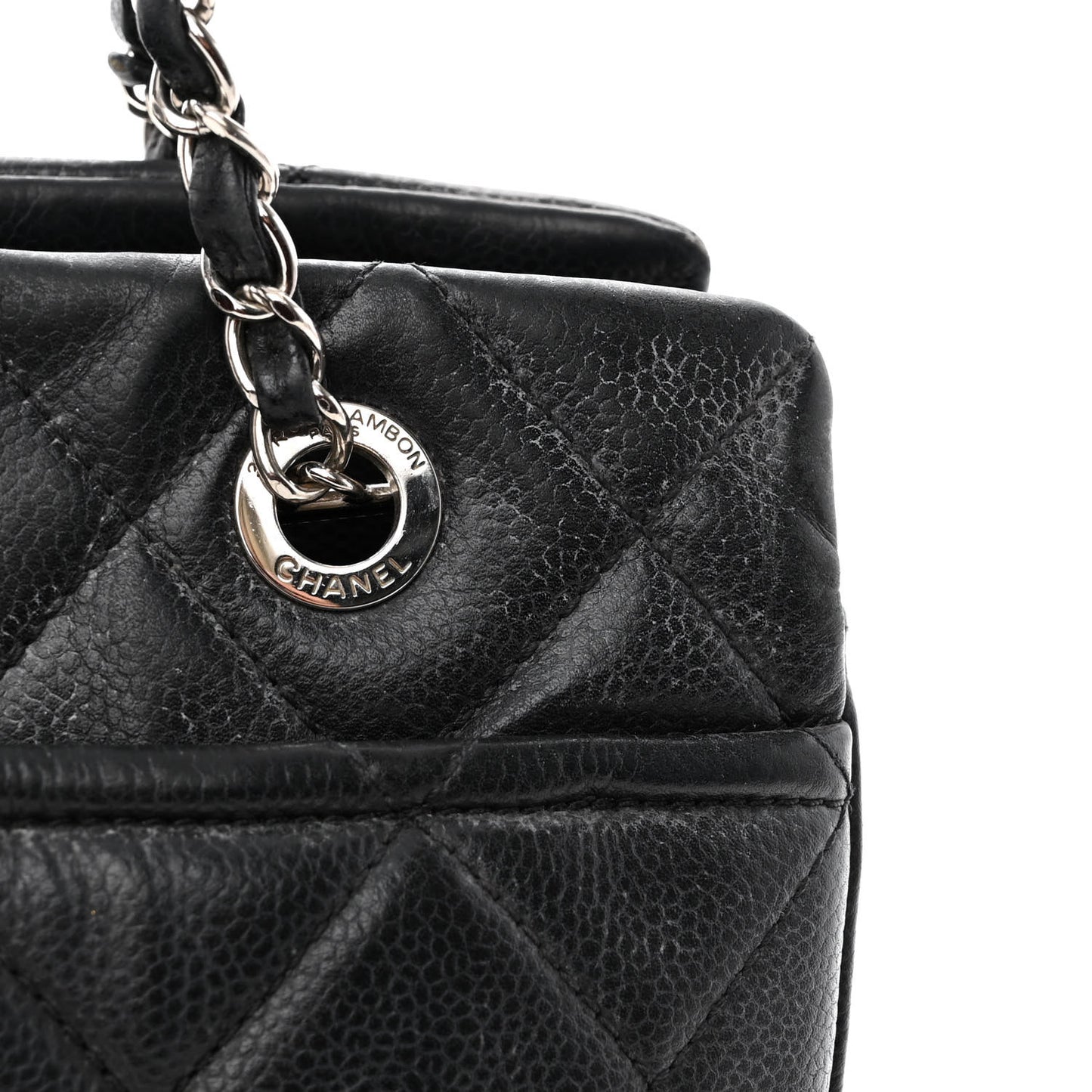 Caviar Quilted CC Timeless Soft Tote Black
