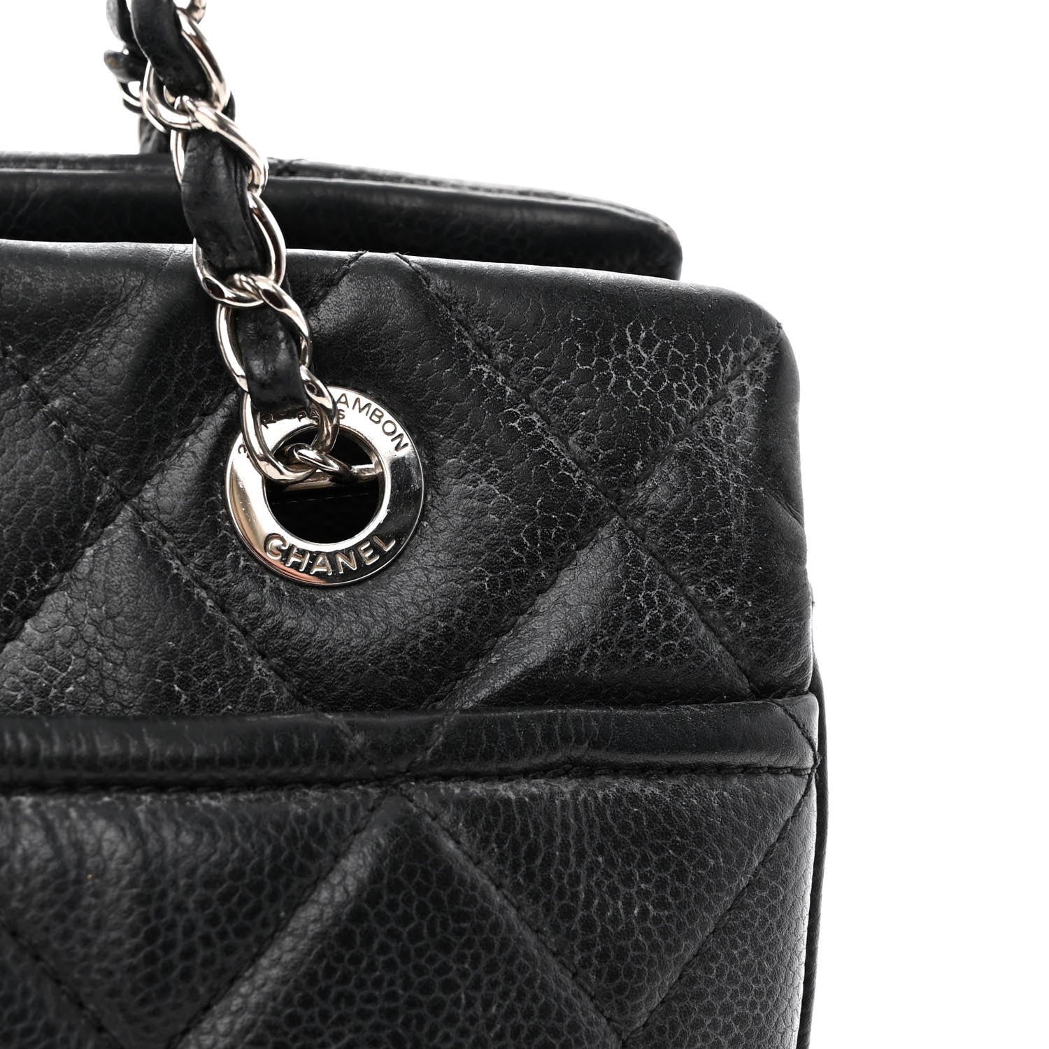 Chanel Caviar Quilted CC Timeless Soft Tote Black 12 of 13