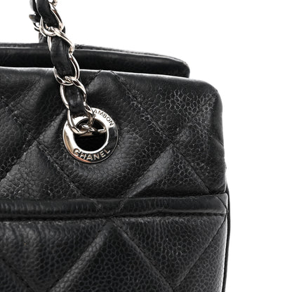 Chanel Caviar Quilted CC Timeless Soft Tote Black 12 of 13