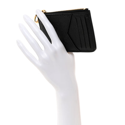 Louis Vuitton LOUIS VUITTON Empreinte Monogram Zipped Romy Card Holder Black 2 of 6