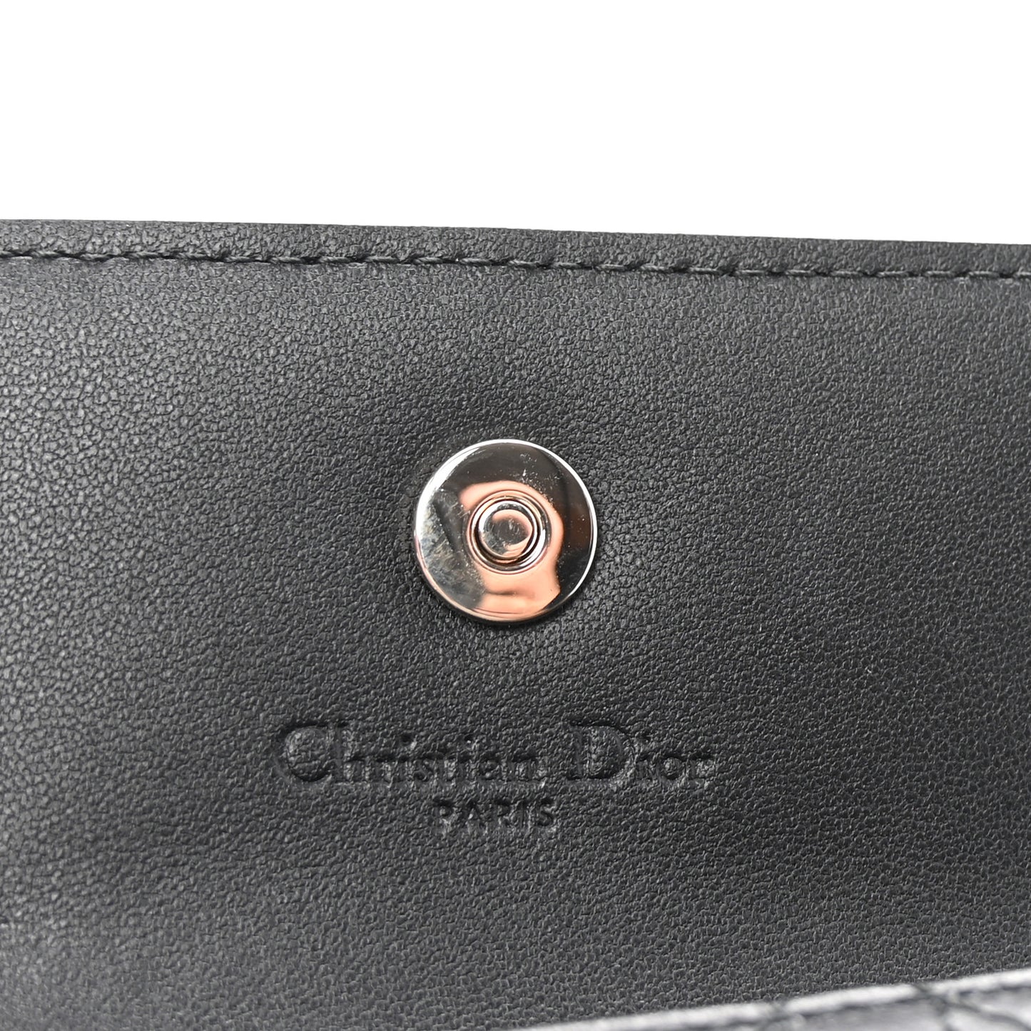 Lambskin Cannage My Dior Glycine Wallet Black