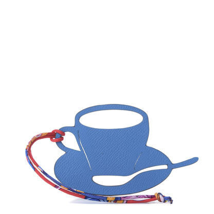 Hermes Togo Epsom Petit H Coffee Cup Charm Black 1 of 4