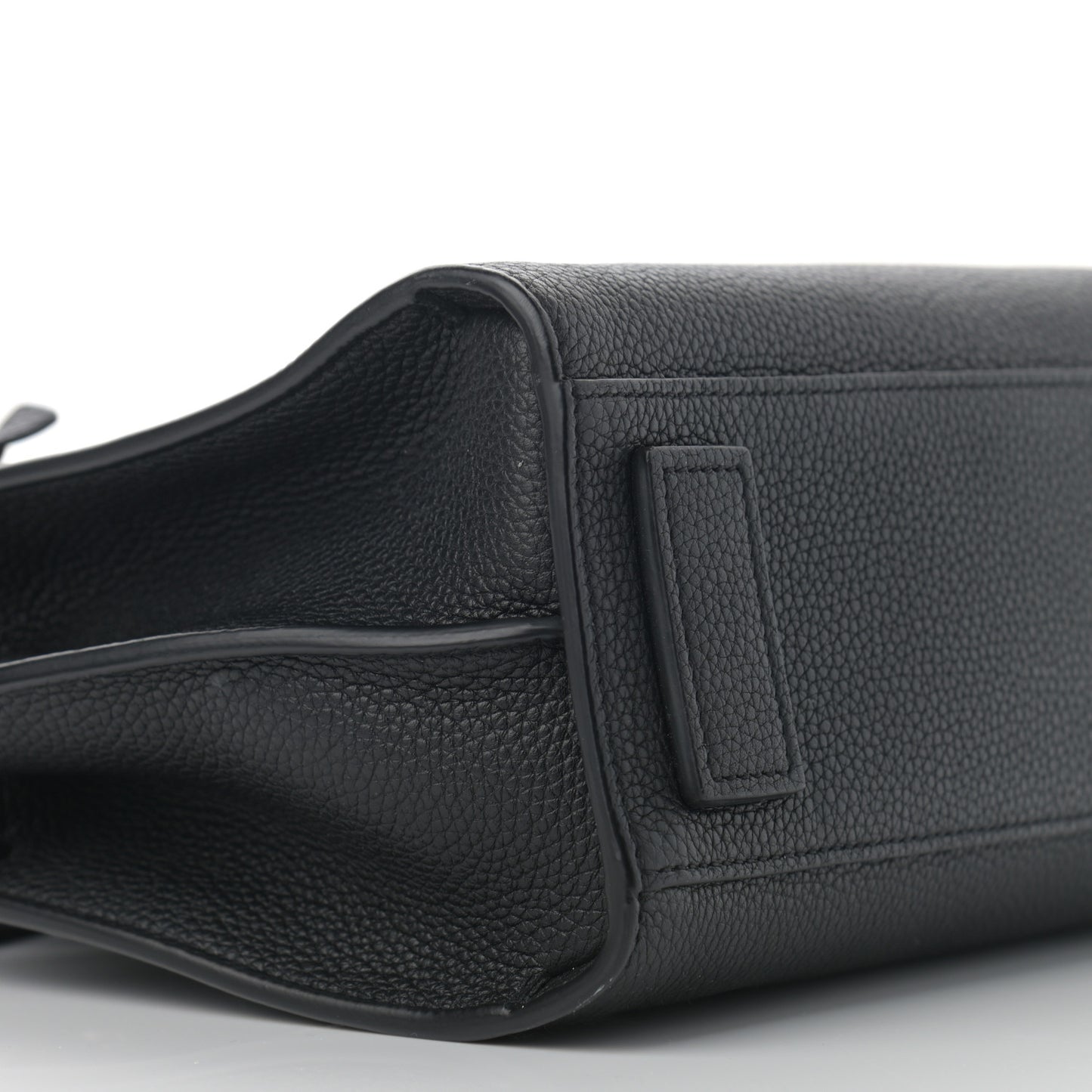 Grained Calfskin Nano Sac De Jour Souple Black