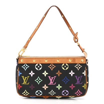Louis Vuitton Monogram Multicolor Pochette Accessories Black 1 of 12