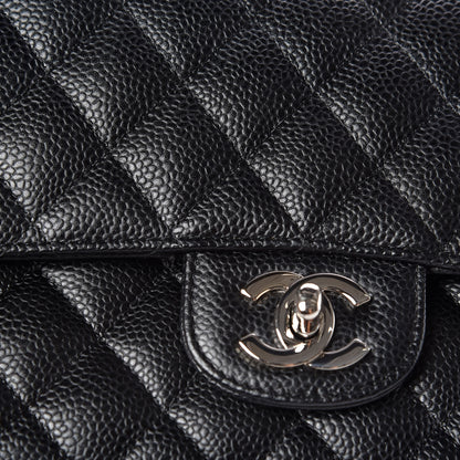 Chanel Caviar Quilted Medium Double Flap Black 11 of 18