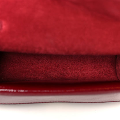 Gucci Crinkled Patent Mini Dionysus Shoulder Bag Rosso Ancora Red 5 of 10