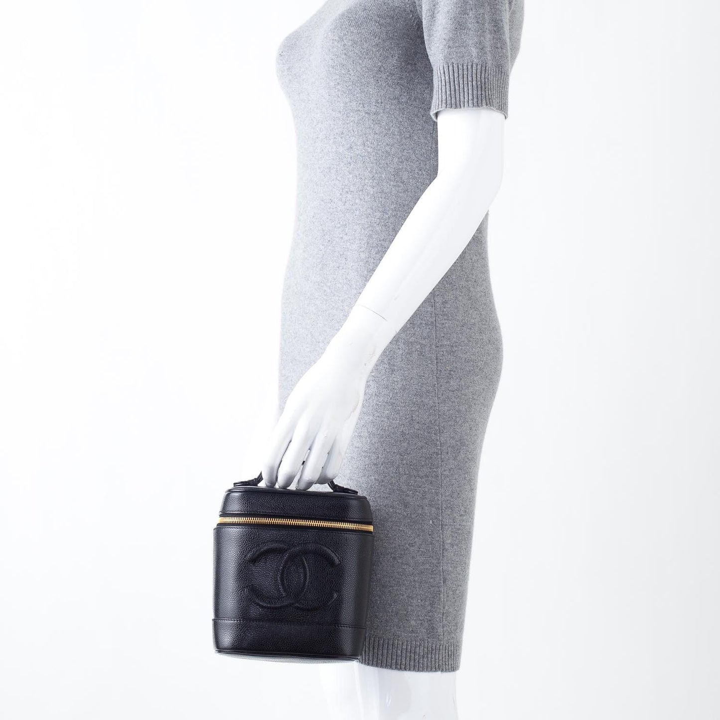 Caviar Cosmetic Vanity Bag Black