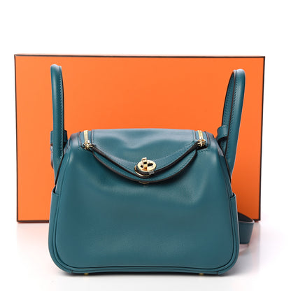 Hermes Swift Mini Lindy 20 Vert Bosphore 9 of 9