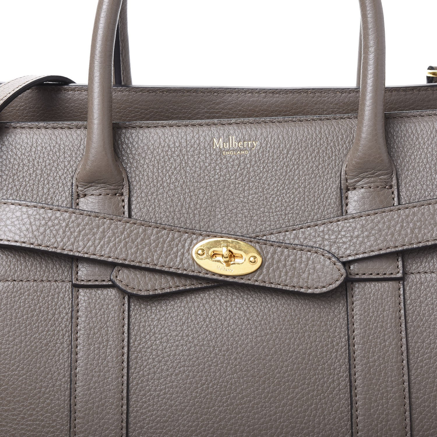 Mulberry Classic Grain Small Bayswater Zip Tote Clay 10 of 10