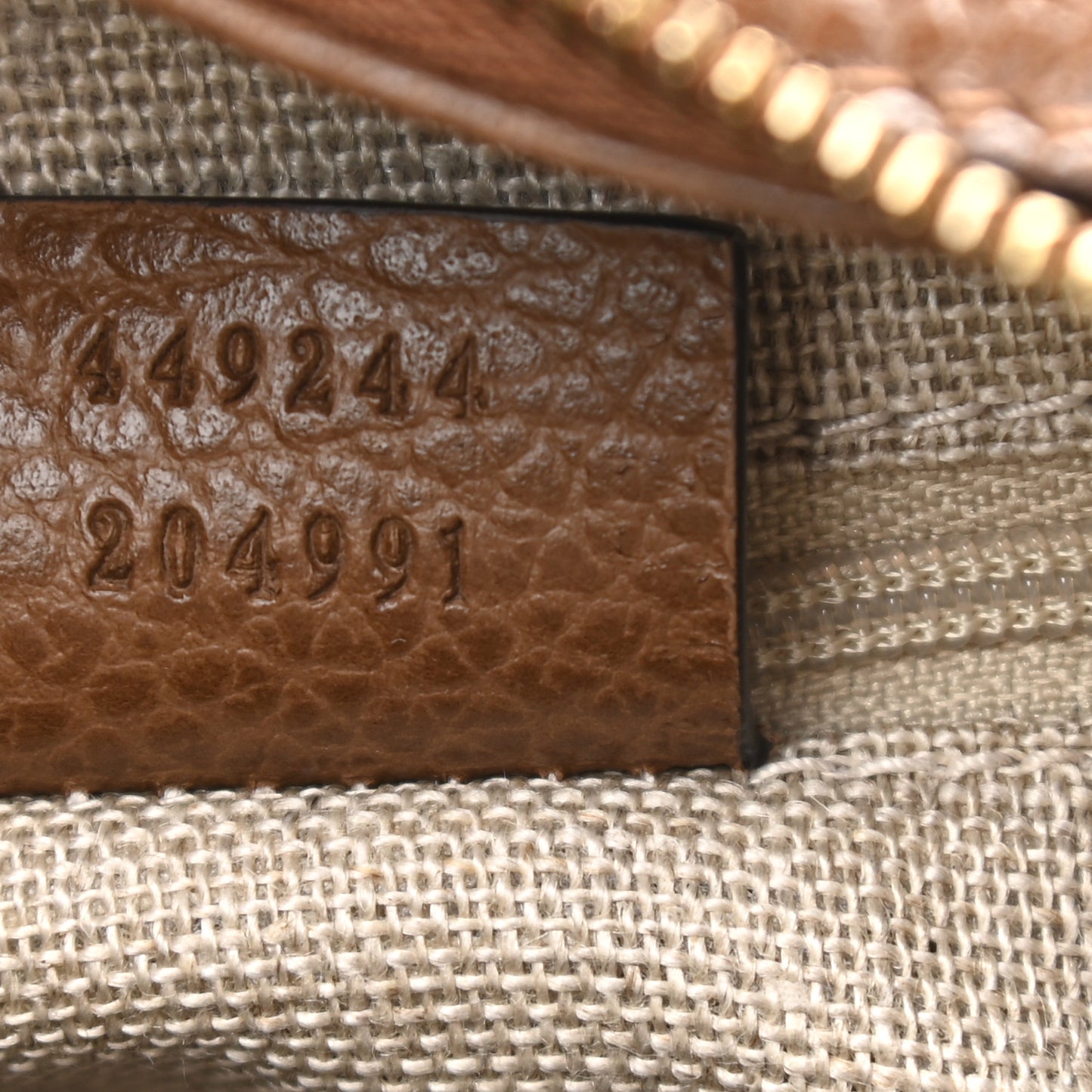 Soft GG Monogram Large Margaux Hobo Brown