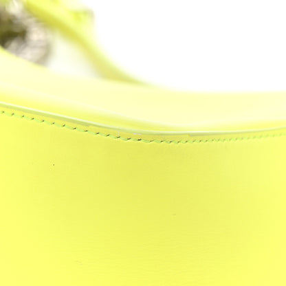 Givenchy Smooth Calfskin Small Moon Cut Out Shoulder Bag Fluo Yellow 17 of 23