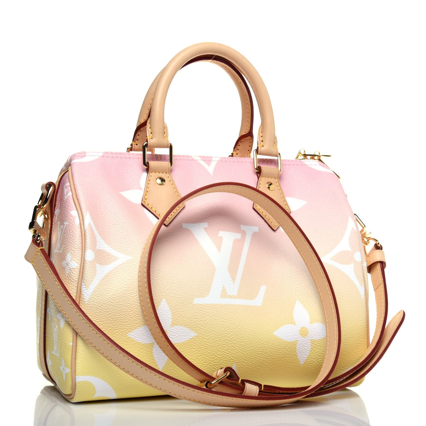 Monogram Giant By The Pool Speedy Bandouliere 25 Light Pink