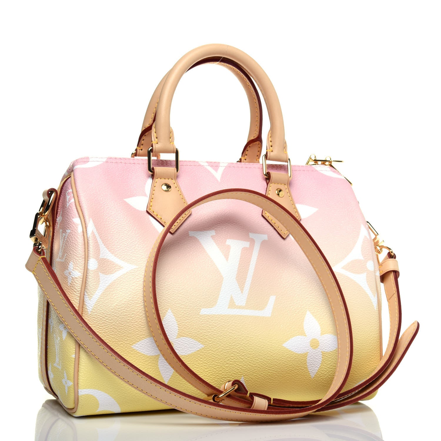 Louis Vuitton Monogram Giant By The Pool Speedy Bandouliere 25 Light Pink 4 of 15