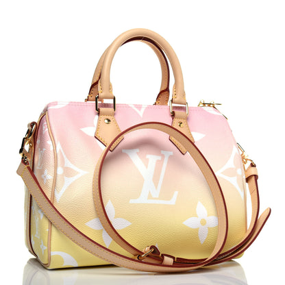 Louis Vuitton Monogram Giant By The Pool Speedy Bandouliere 25 Light Pink 4 of 15