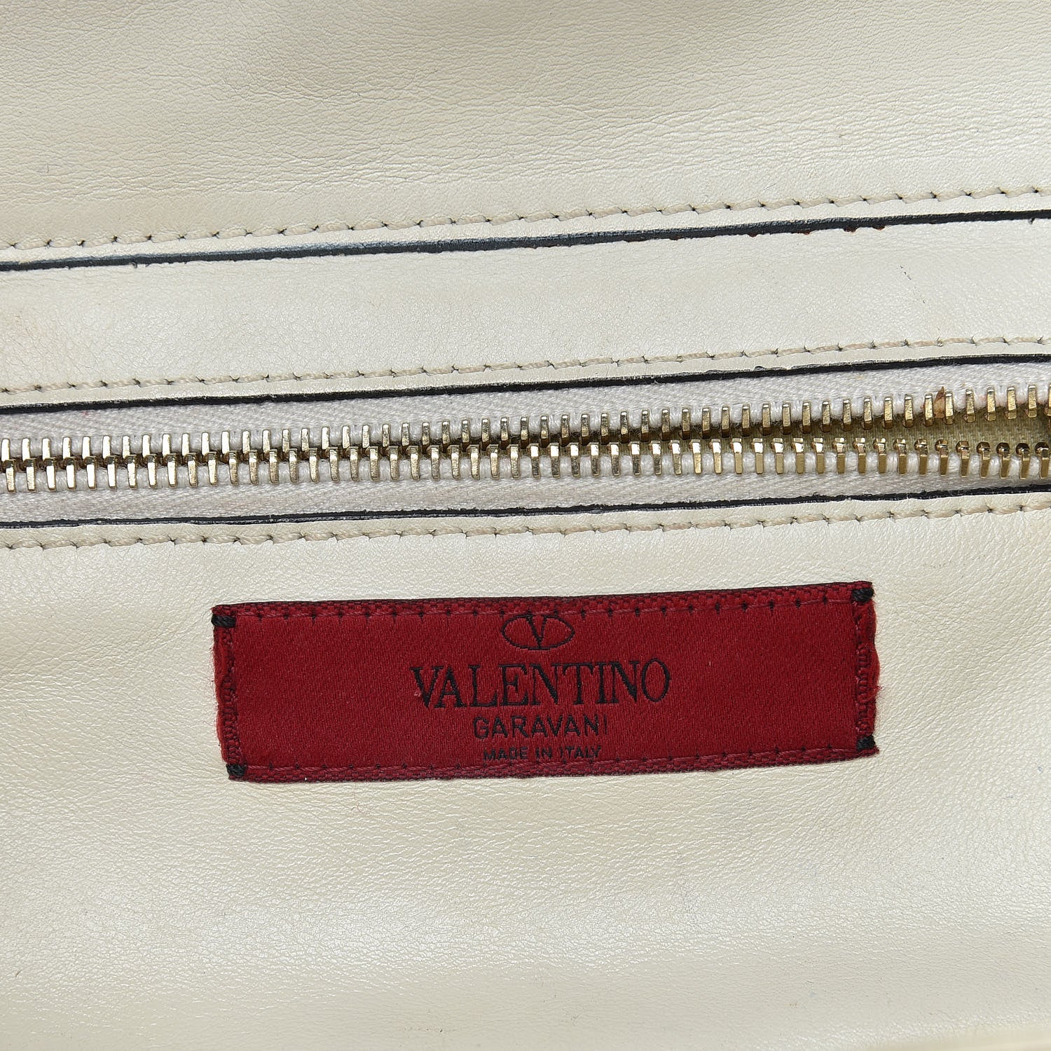 Valentino Garavani Vitello Small Rockstud Tote Ivory 7 of 35
