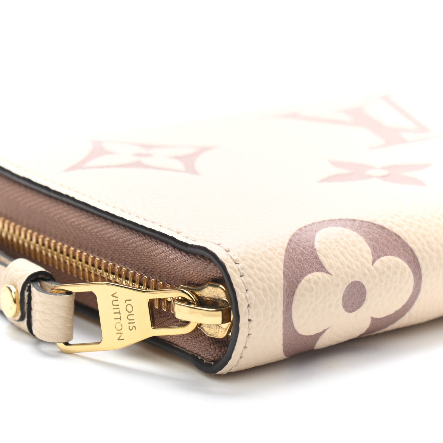 Louis Vuitton Empreinte Monogram Giant Zippy Wallet Creme Bois De Rose 5 of 9