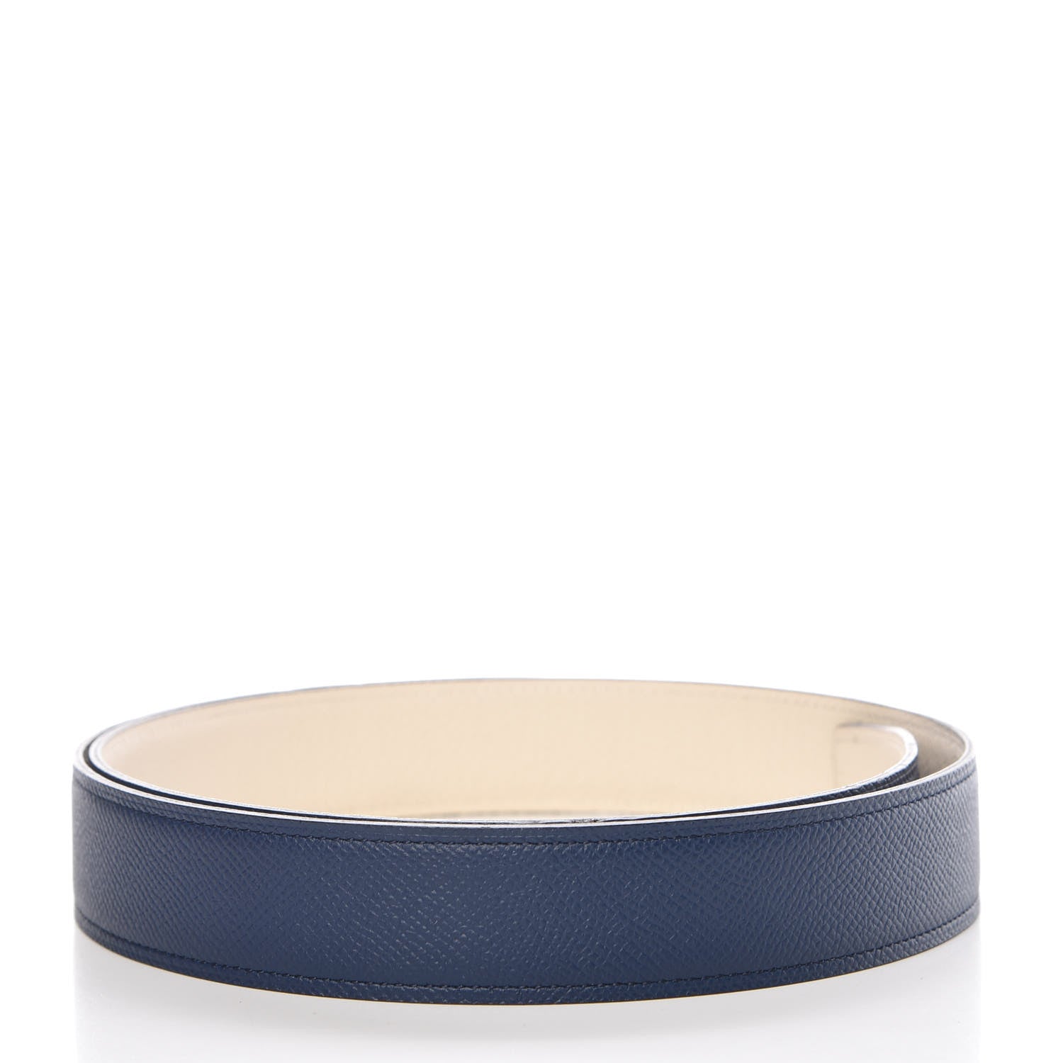 Hermes Epsom 32mm Belt Strap 90 Bleu De Malte Craie 2 of 9