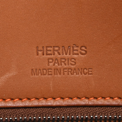 Hermes Barenia Toile Ghillies Birkin 35 Fauve 6 of 16