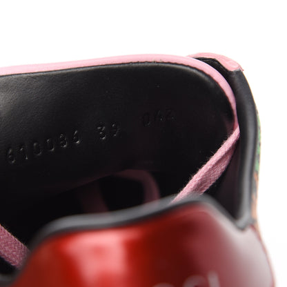 Gucci GG Supreme Monogram Psychedelic Womens Ace Sneakers 39 Black Multicolor Sugar Pink 8 of 9