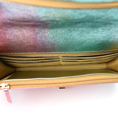 Chanel Metallic Goatskin Quilted 2.55 Reissue Wallet on Chain WOC Multicolor 4 of 10
