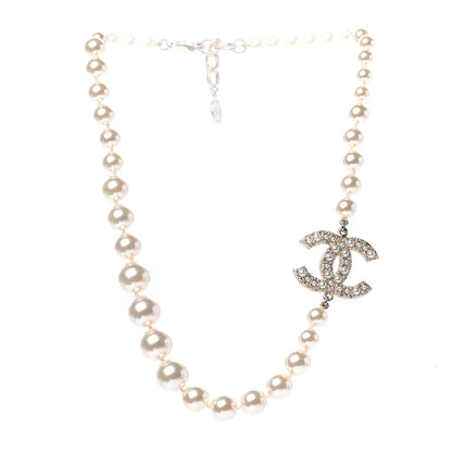 Chanel Pearl CC 100th Anniversary Necklace Light Gold 2 of 4