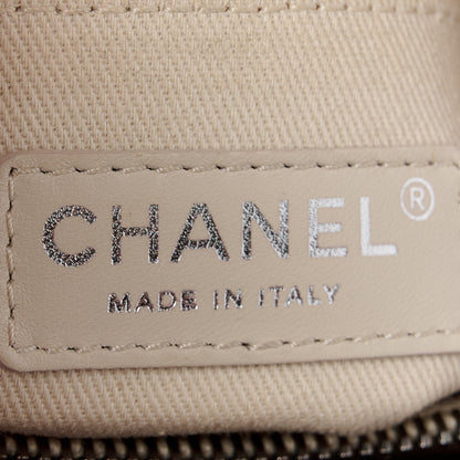 Chanel Shiny Sheepskin Quilted Small Shopping Tote Red 6 of 11