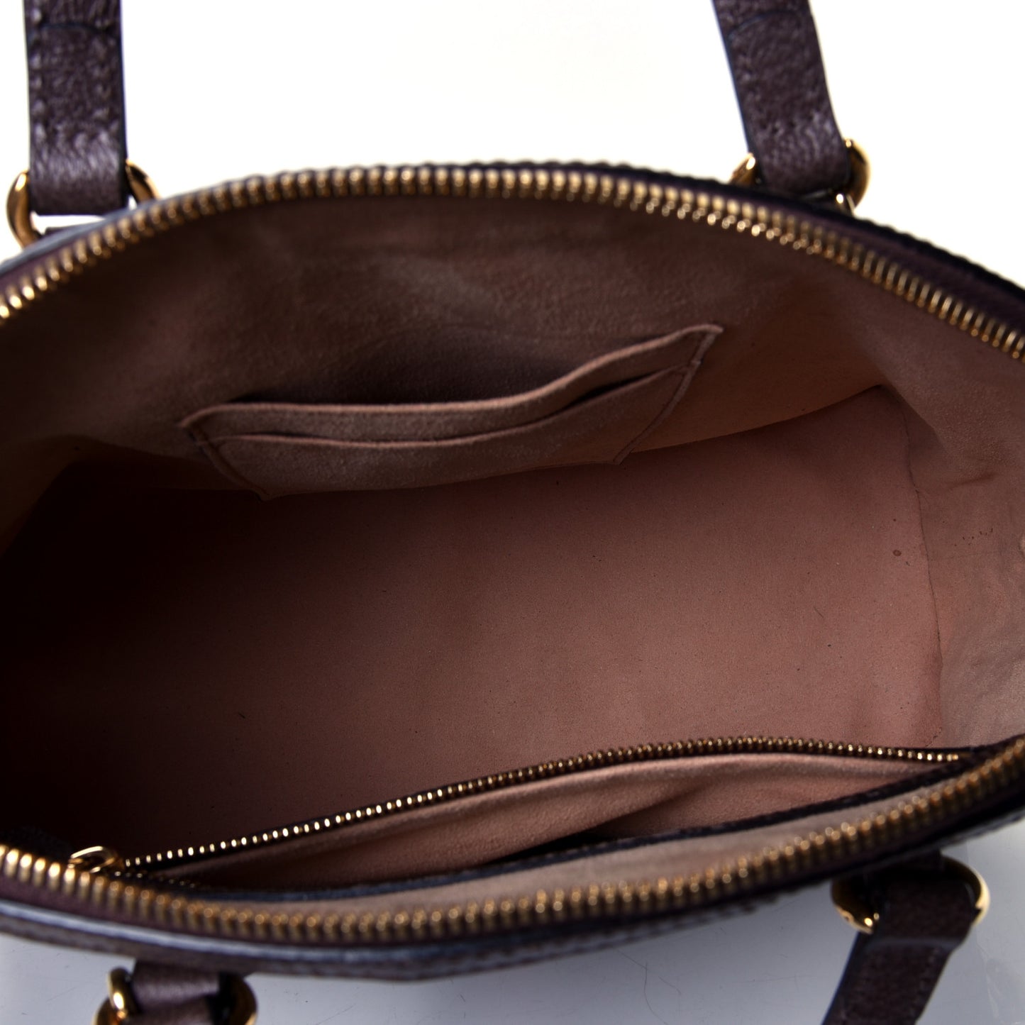 GG Supreme Monogram Web Medium Ophidia Top Handle Dome Bag Brown