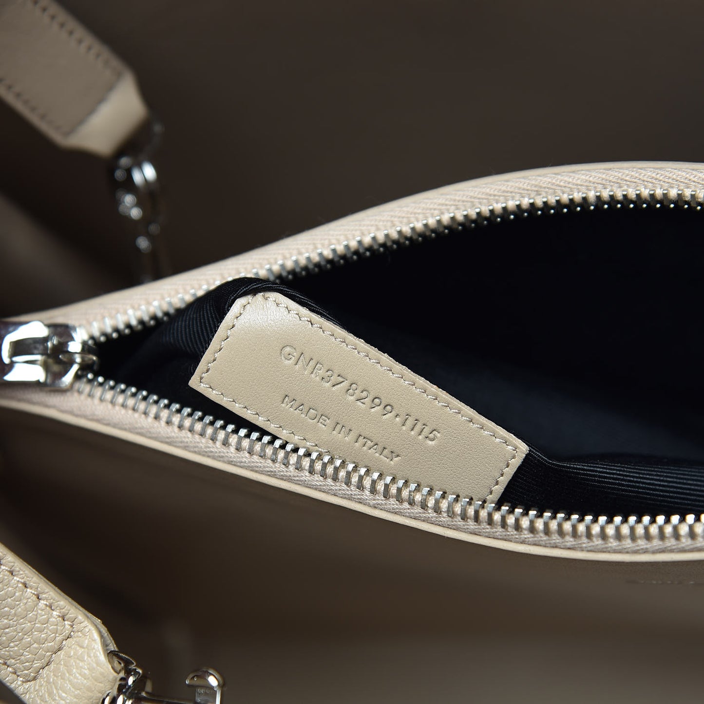 Grained Calfskin Small Sac De Jour Dark Beige