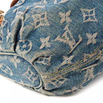 Louis Vuitton Monogram Denim Pleaty Blue 6 of 10