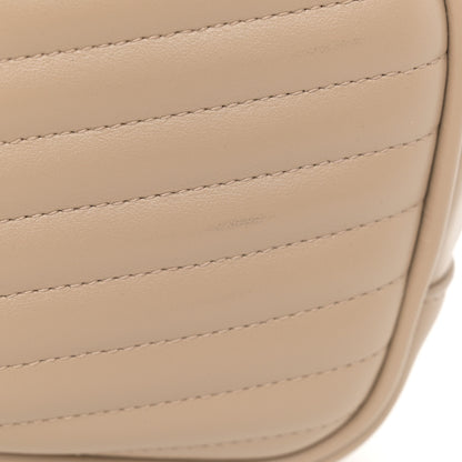 Saint Laurent Grain De Poudre Matelasse Monogram Mini Lou Camera Bag Dark Beige 11 of 12