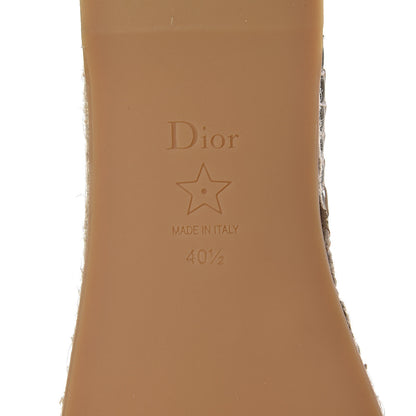 Christian Dior Calfskin Nicely-D Ankle Tie Espadrilles Flats 40.5 Off White 5 of 8