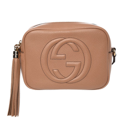 Gucci Pebbled Calfskin Small Soho Disco Bag Camelia 1 of 8