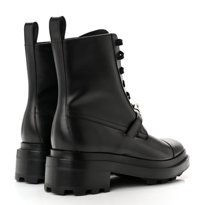 Hermes Glossed Calfskin Funk Ankle Boots 38 Black 4 of 12