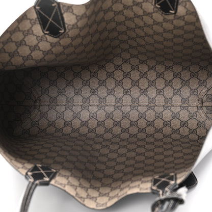 Gucci Calfskin GG Supreme Monogram Medium Reversible Tote Black 5 of 19