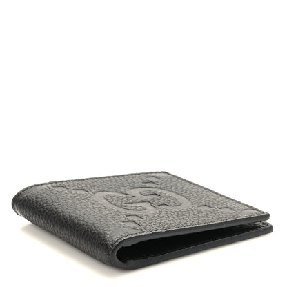 Gucci Piuma Calfskin Jumbo GG Embossed Wallet Black 4 of 6