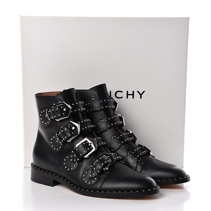 Givenchy Calfskin Studded Prue Buckle Bootie 38.5 Black 8 of 8