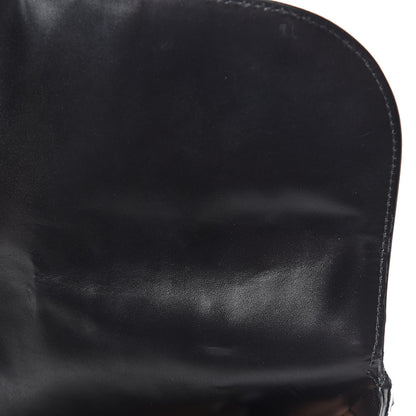 Alaia Calfskin Laser Cut Flap Tote Black 13 of 13
