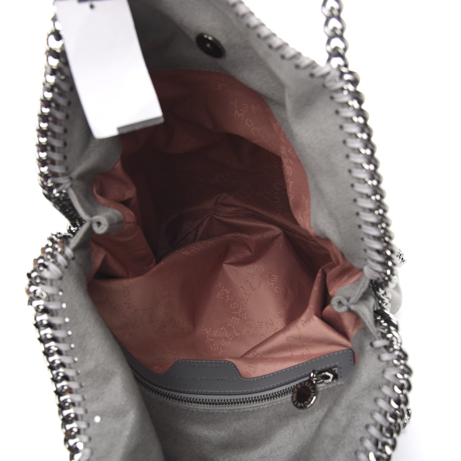 Stella McCartney Shaggy Deer Falabella Fold Over Tote Grey 4 of 9