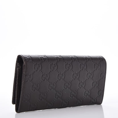 Gucci Guccissima Continental Wallet Dark Brown 3 of 9