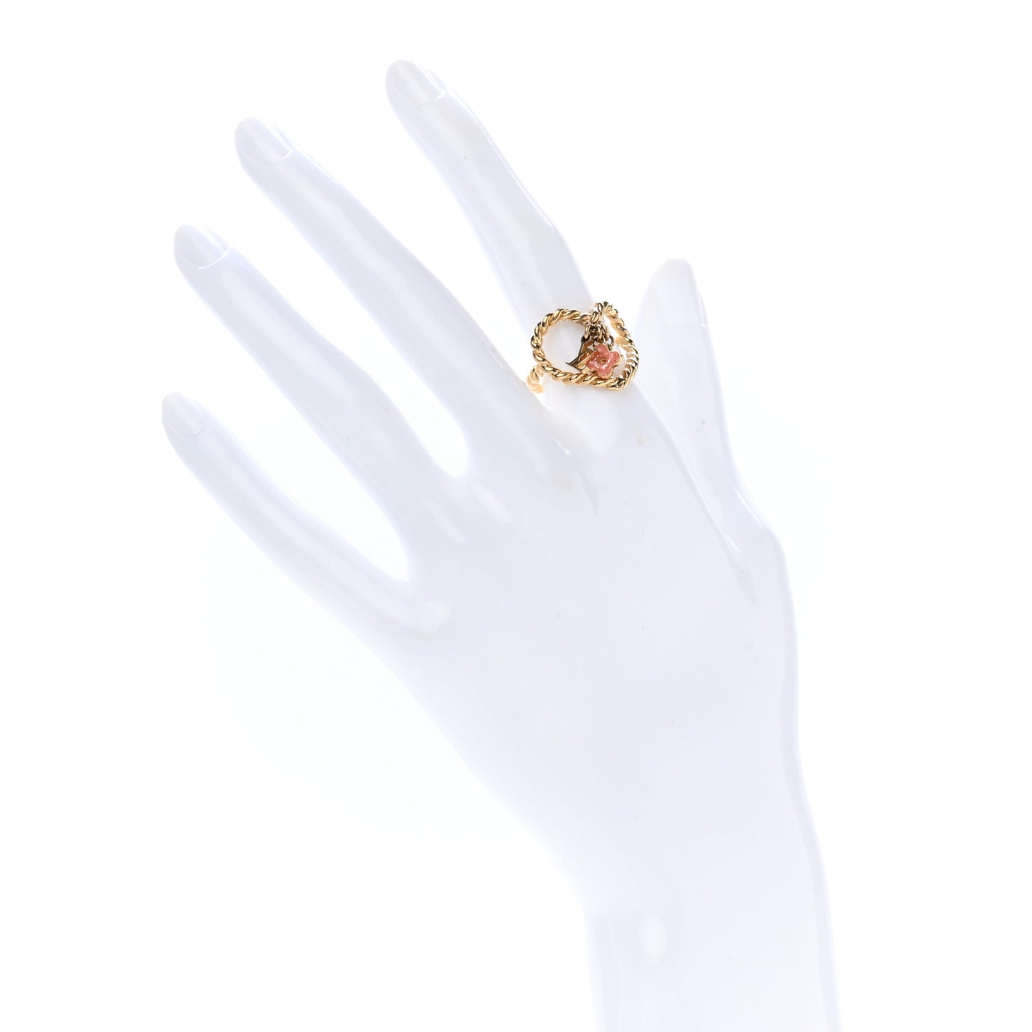 Sweet Monogram Coeurs Ring 5 Gold