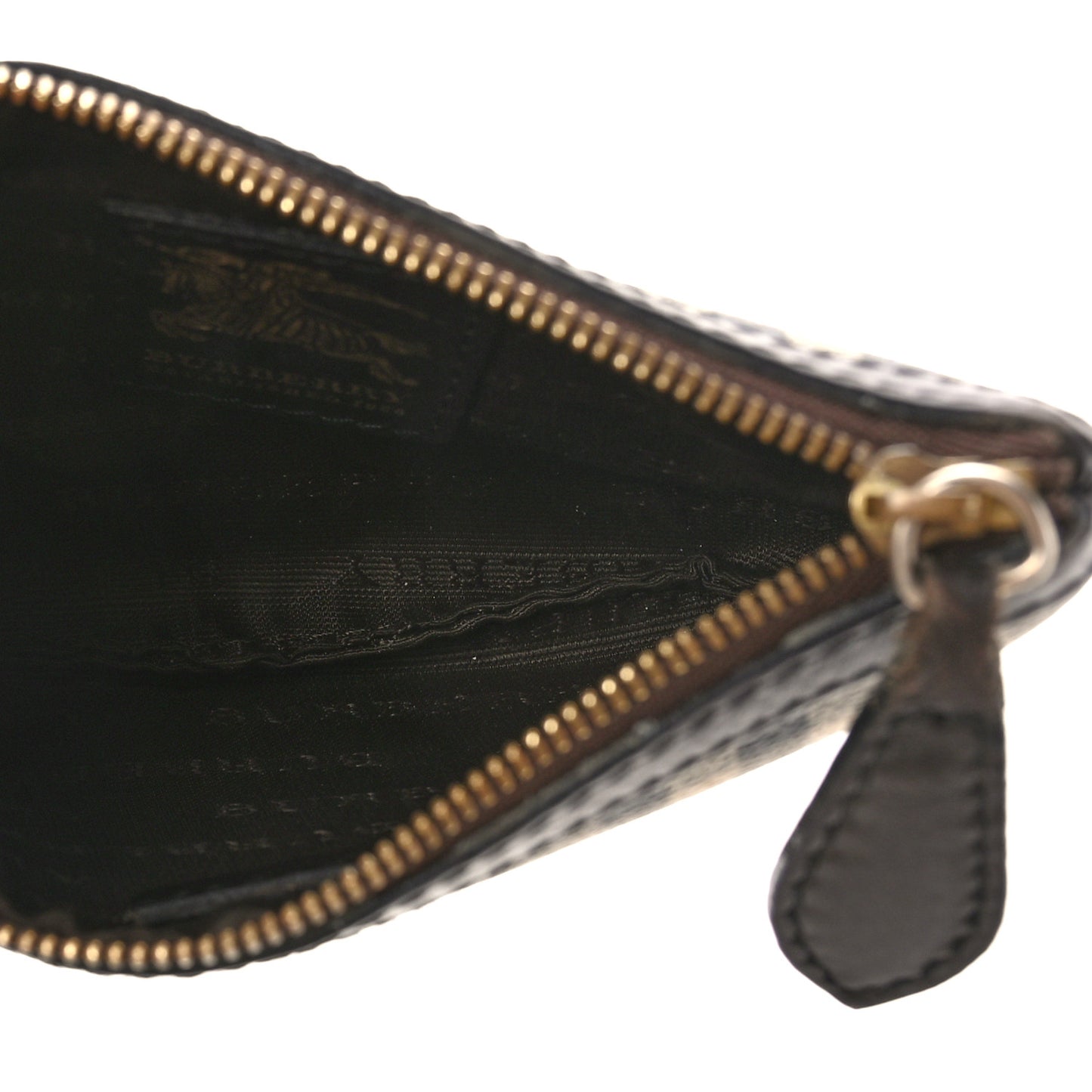 Haymarket Check Coin Case Wristlet Chocolate