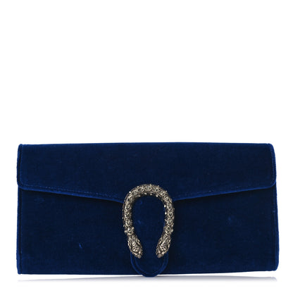 Gucci Velvet Dionysus Clutch Cobalt 1 of 11
