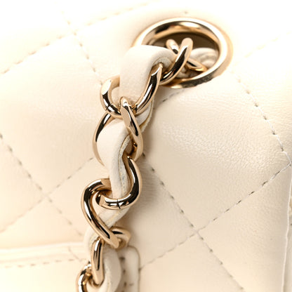 Chanel Lambskin Quilted Mini Rectangular Flap White 11 of 12