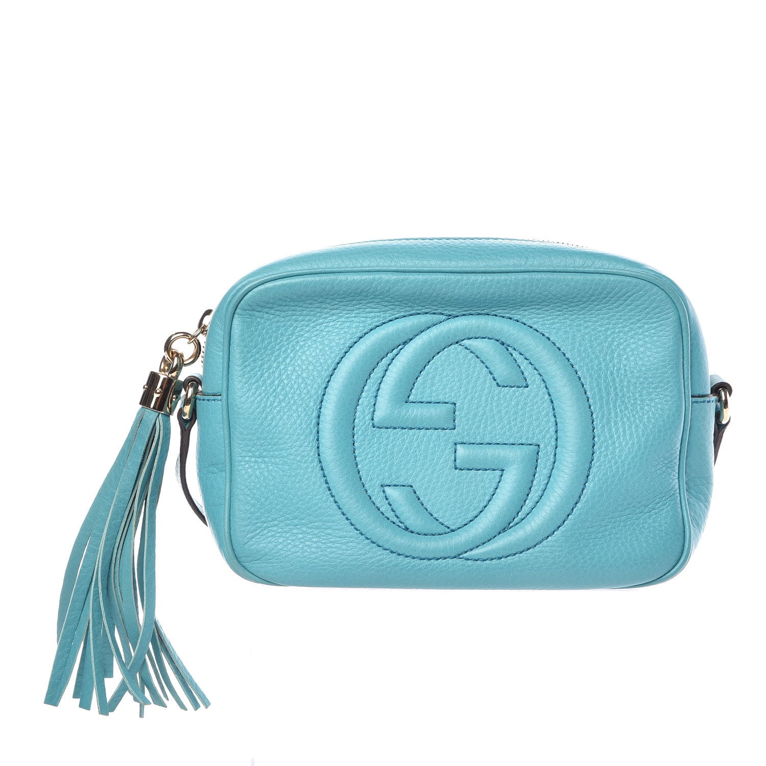 Gucci Pebbled Calfskin Small Soho Disco Bag Deep Cobalt 1 of 18