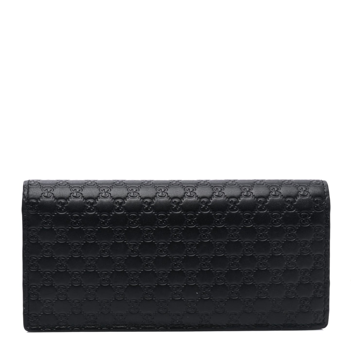 Microguccissima Bi-Fold Organizer Wallet Black