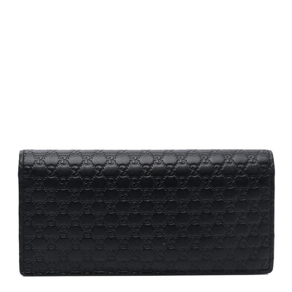 Gucci Microguccissima Bi-Fold Organizer Wallet Black 1 of 5