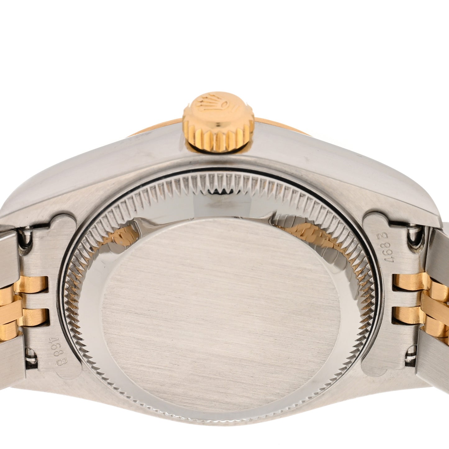 Stainless Steel 18K Yellow Gold Diamond 26mm Oyster Perpetual Datejust Watch White 79173