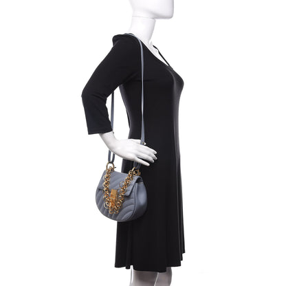 Chloe Calfskin Quilted Mini Drew Bijou Shoulder Bag Washed Blue 2 of 11