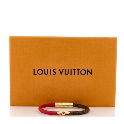 Louis Vuitton Monogram Daily Confidential Bracelet 17 Red 6 of 6
