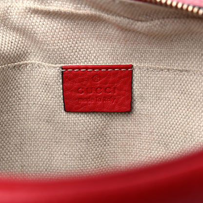 Gucci Pebbled Calfskin Small Soho Disco Bag Tabasco Red 6 of 12
